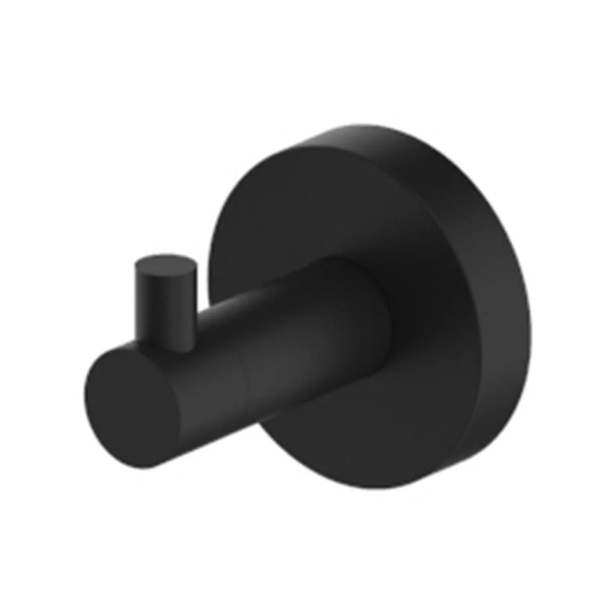 Gareth Ashton Black Poco Robe Hook - Compact 54mm x 54mm - Modern Design