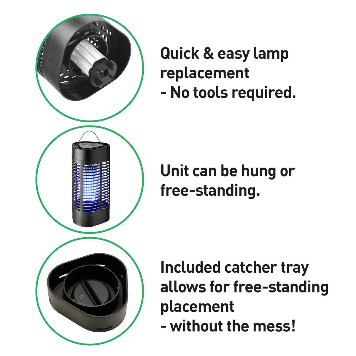 Gecko Medium LED Zapper - Insect Control Device - 30m Coverage - Weatherproof - Image 2
