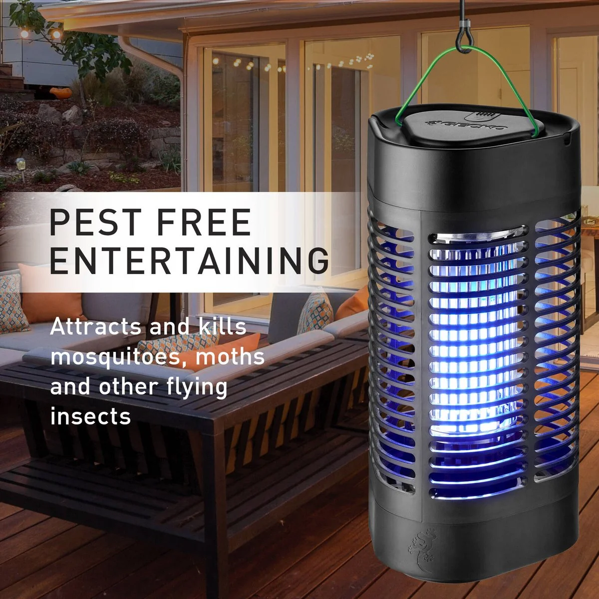 Gecko Medium LED Zapper - Insect Control Device - 30m Coverage - Weatherproof - Image 5