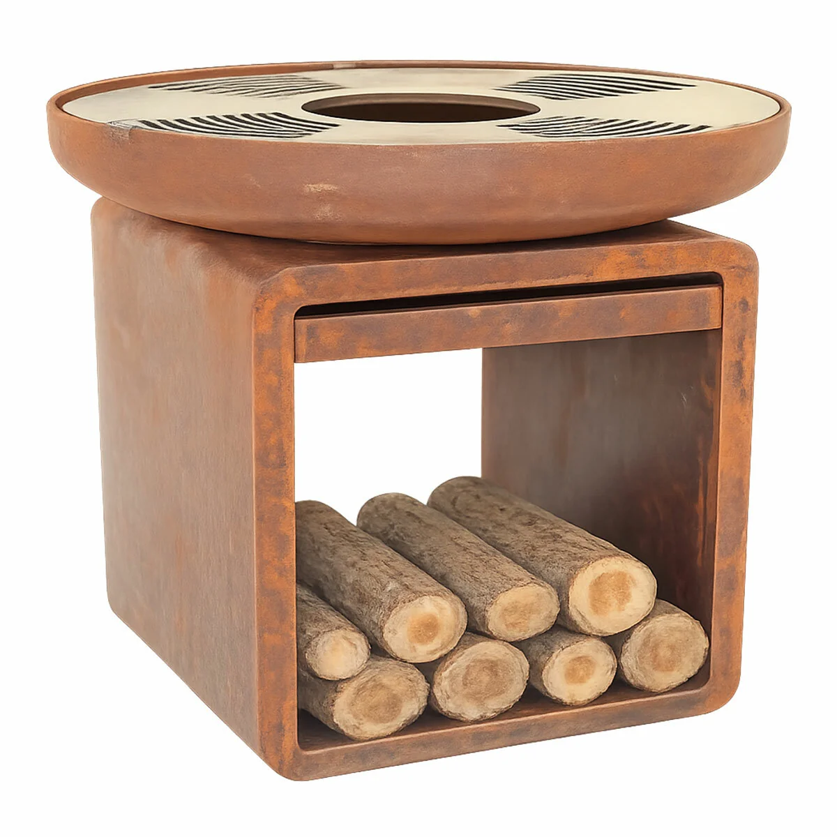 Glow Heavy Duty Fire Pit Grill GLOW2637 Rust Mild Steel - Image 2