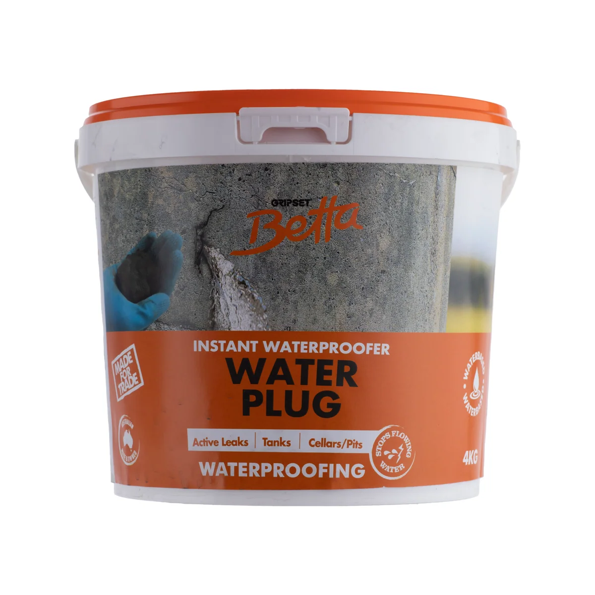 Gripset Betta Water Plug 4kg - Rapid Setting Cement for Active Leaks