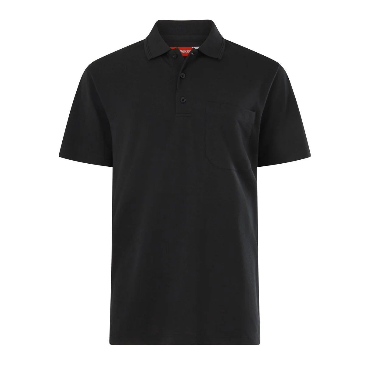 Hard Yakka Black Short Sleeve Polo Size S - Durable Work Shirt - Black
