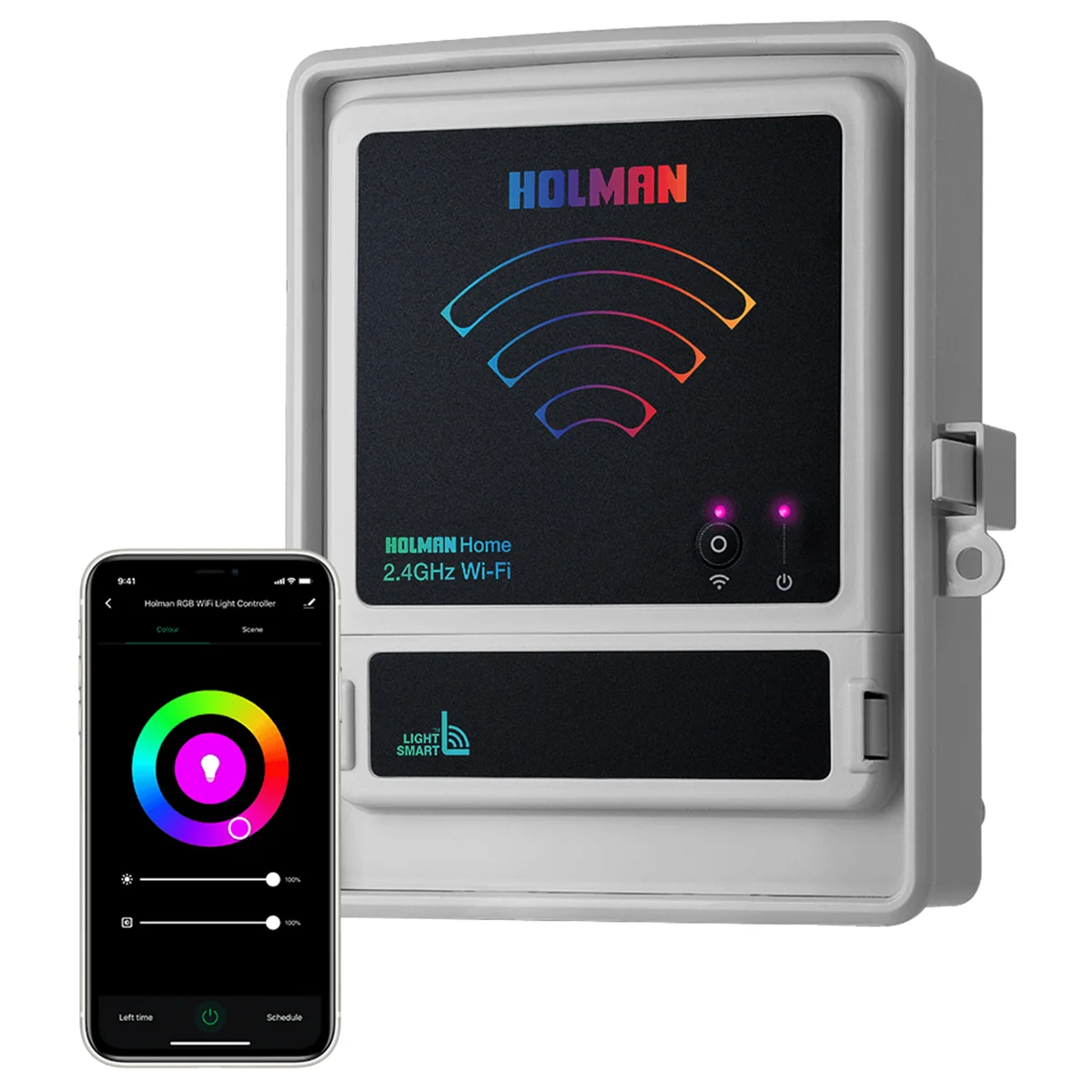 Holman RGB Wi-Fi Garden Light Controller - 60W - Plastic - DIY Installation - Image 2