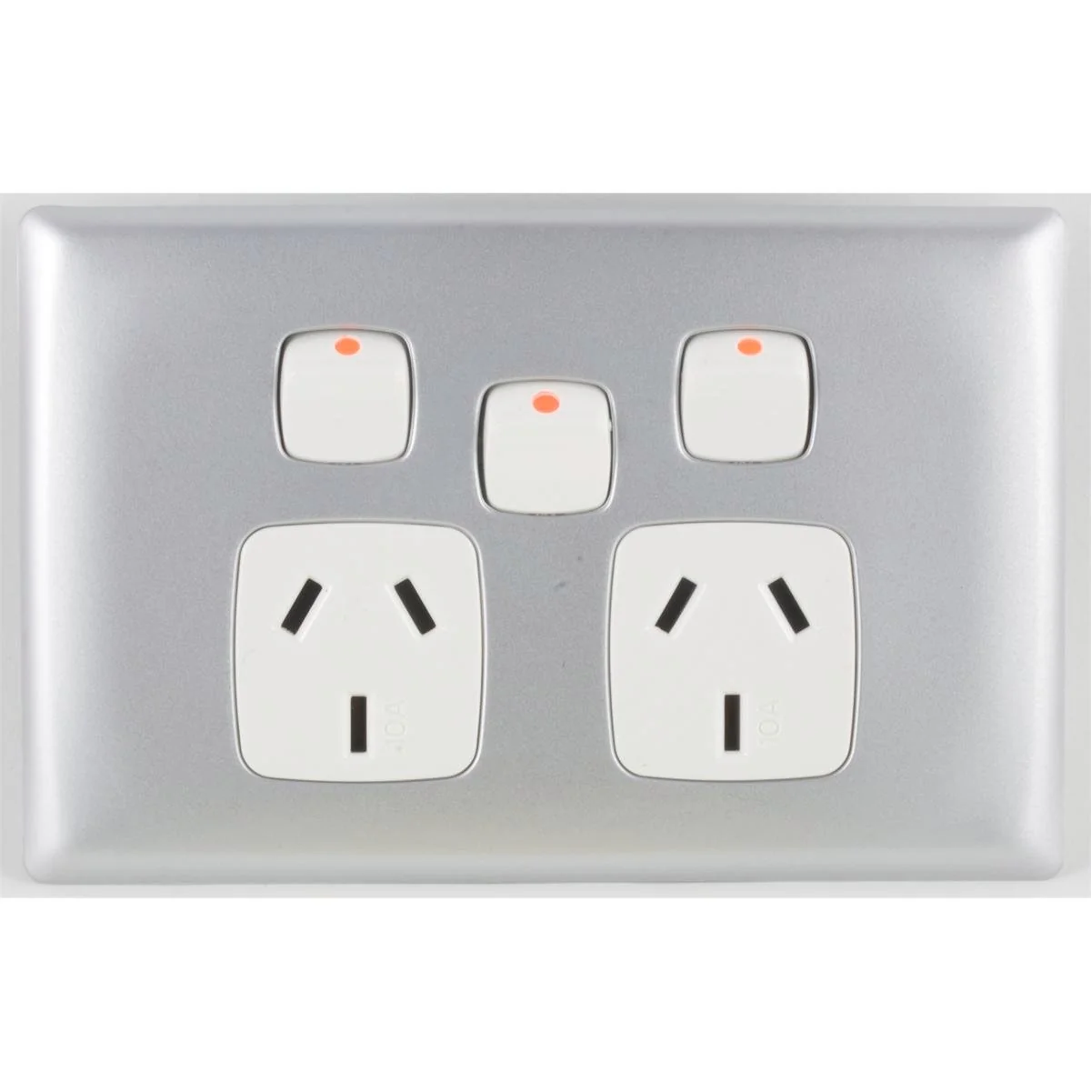 HPM Linea Double Powerpoint - 82mm x 127mm - Plastic - Low Profile