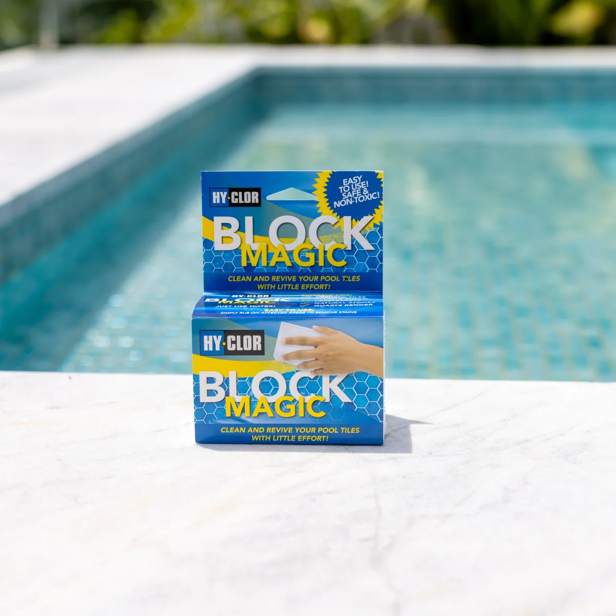 Hy Clor Magic Block - 110mm - Chemical Free - Pool Stain Remover - Image 2