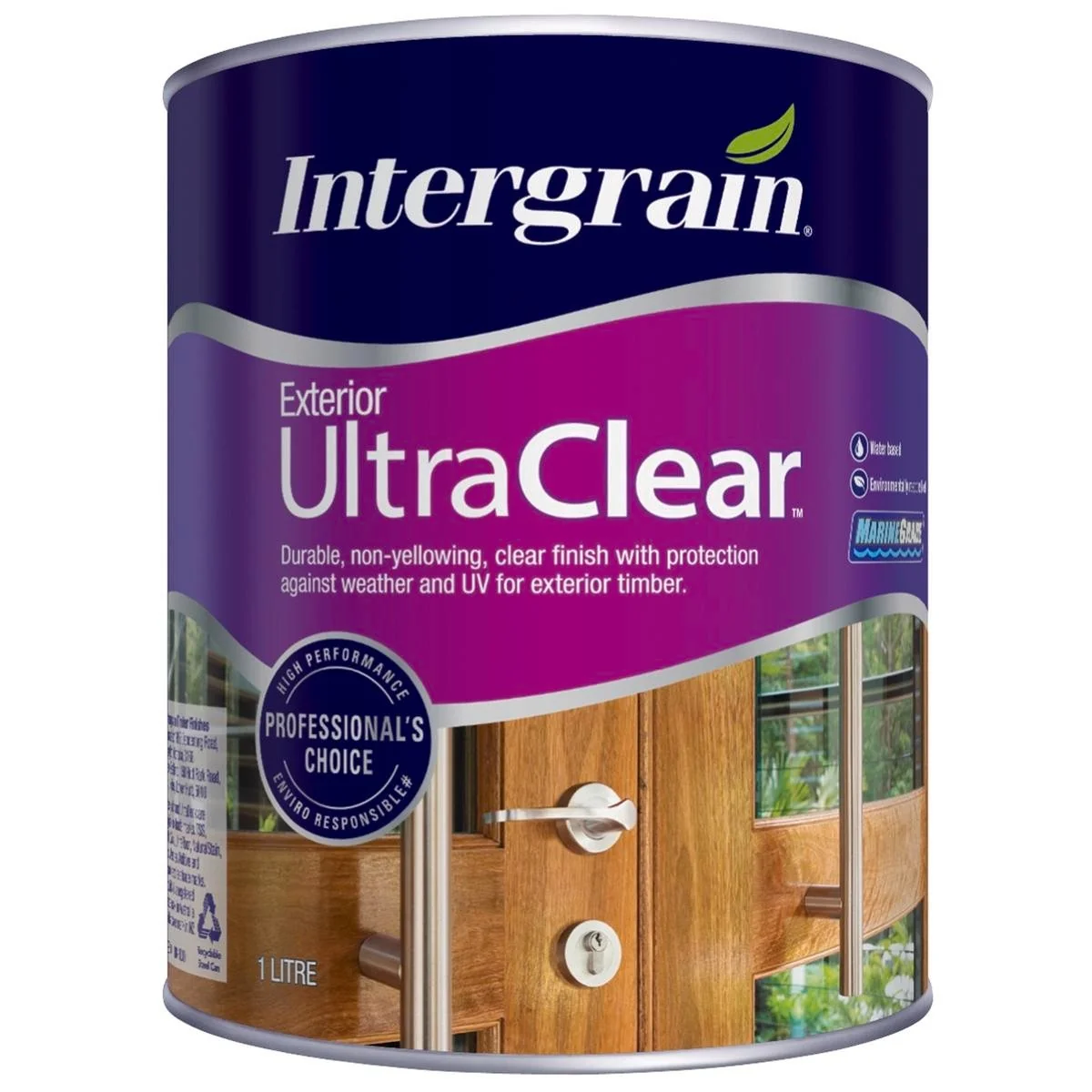 Intergrain Ultraclear Exterior - 1L - Water Based - Matte Finish