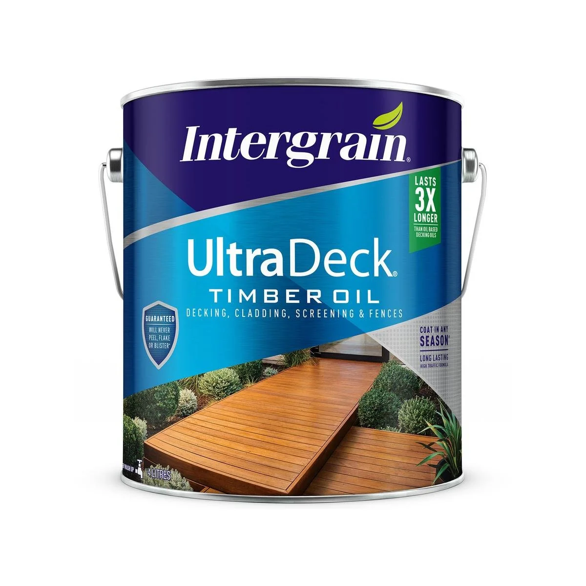 Intergrain Ultradeck Timber Oil - Jarrah 4L - Water Based - Long Lasting