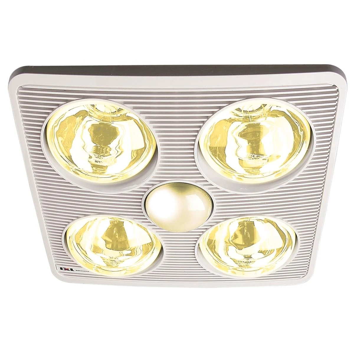 IXL Tastic Silhouette Bathroom Heat Fan Light 4x375W Plastic White