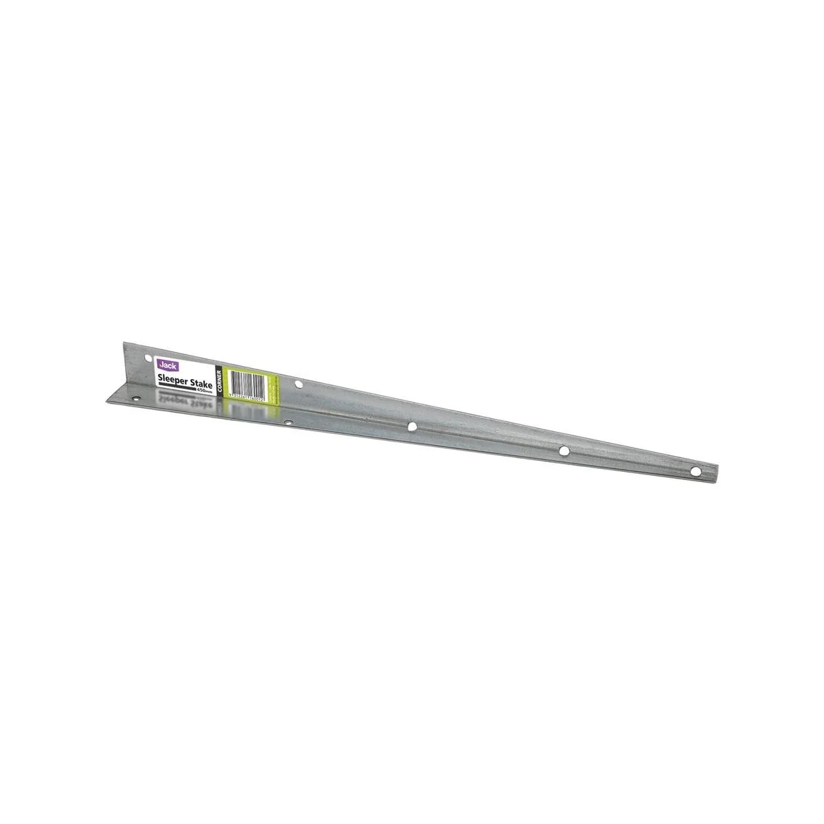 Jack 450mm Sleeper Peg Steel Corner Stake - Galvanised - 1 Pack