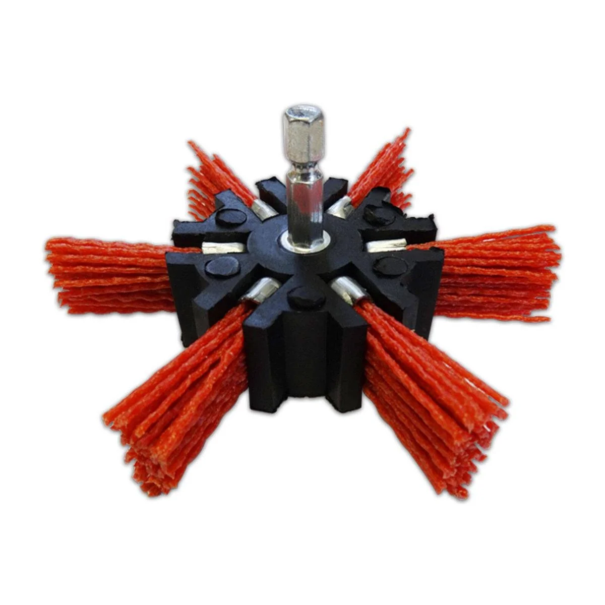 Josco 100mm Abrasive Nylon Fan Grinder Brush - Removes Paint - Durable