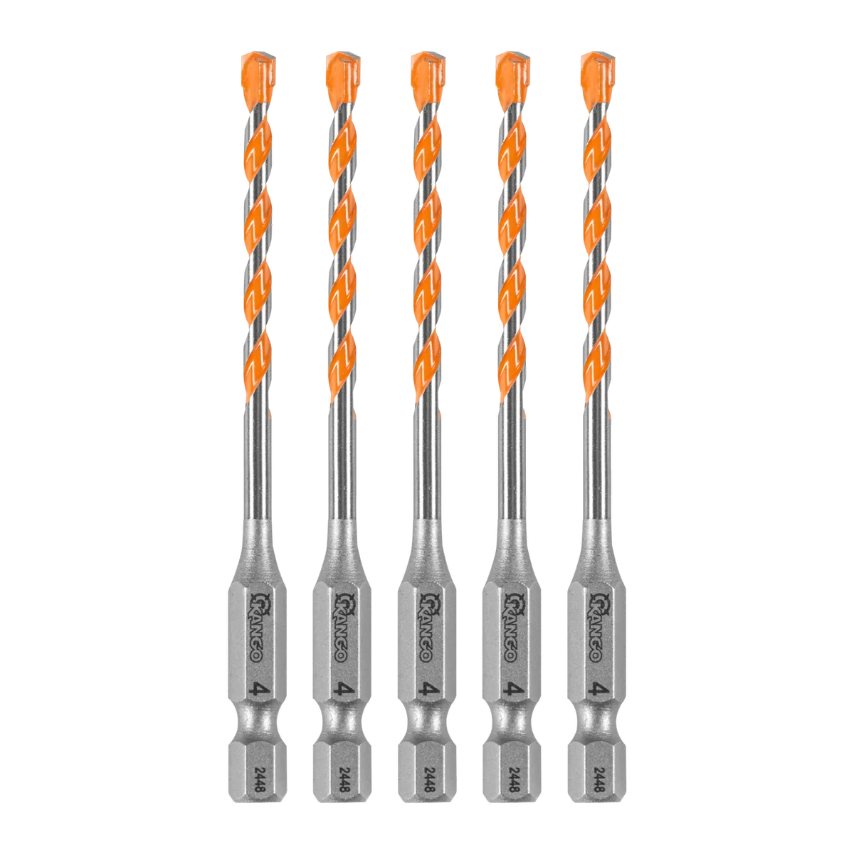 Kango Masonry Drill Bit - 4mm x 90mm - 5 Pack - Durable Carbide Tip - Image 2