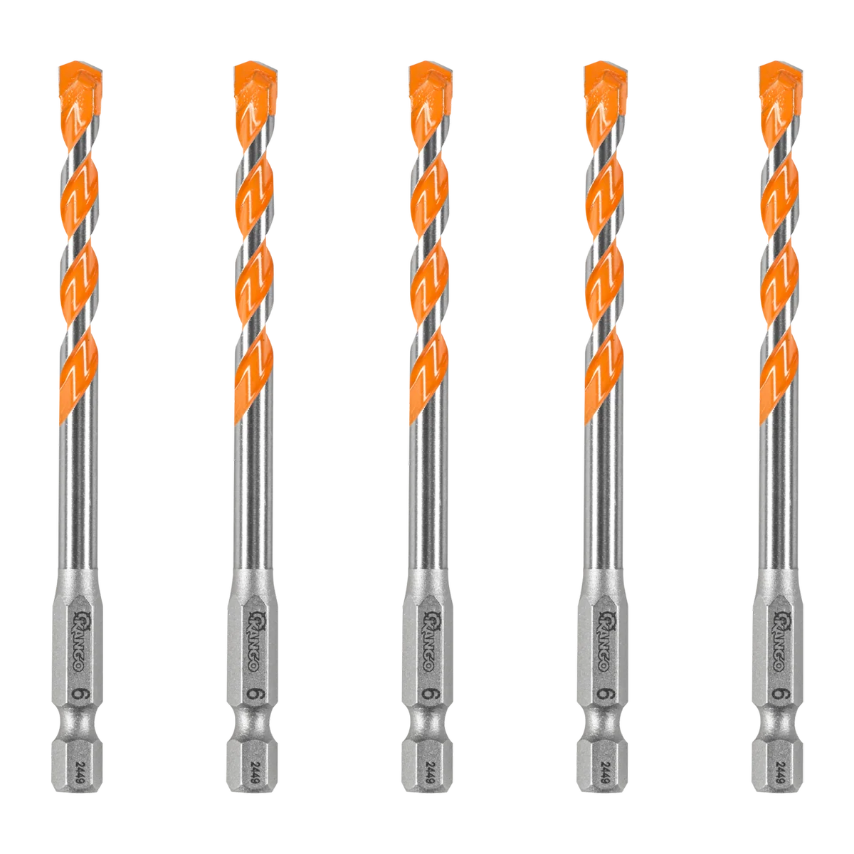 Kango Masonry Drill Bit 5 Pack - 6mm x 100mm - Durable Carbide Tip - Image 2