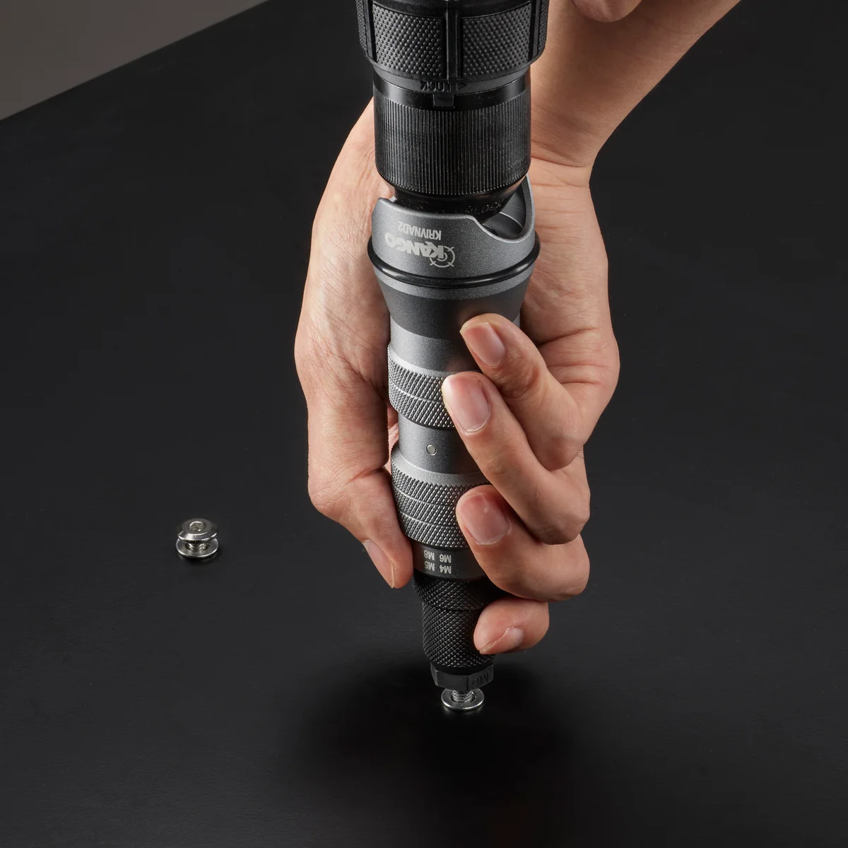 Kango Nut Rivet Drill Adaptor - M4 M5 M6 M8 Mandrels - 254mm x 51mm x 174.4mm - High Pulling Force - Image 2