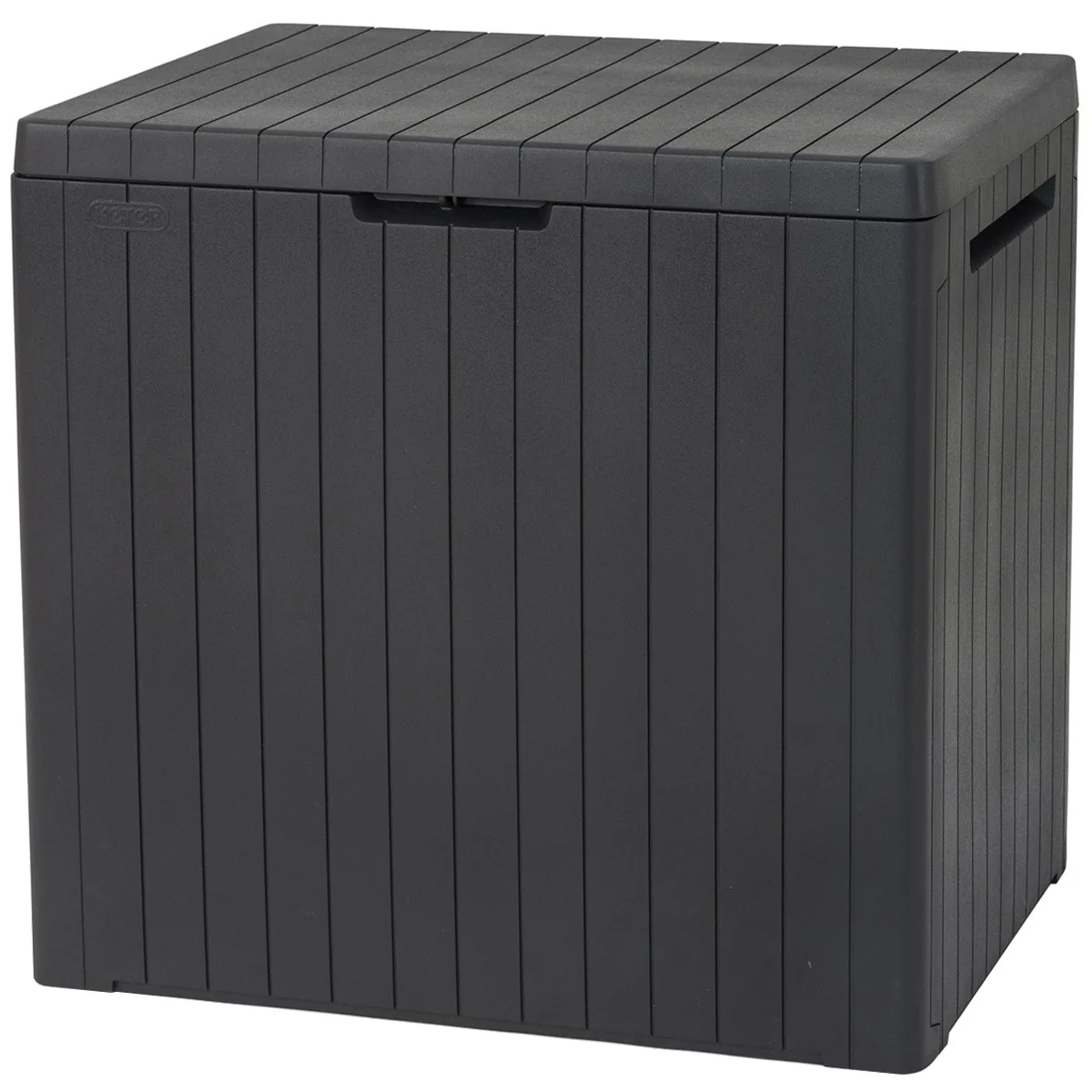 Keter City Box Outdoor Storage Side Table Weather Resistant Plastic