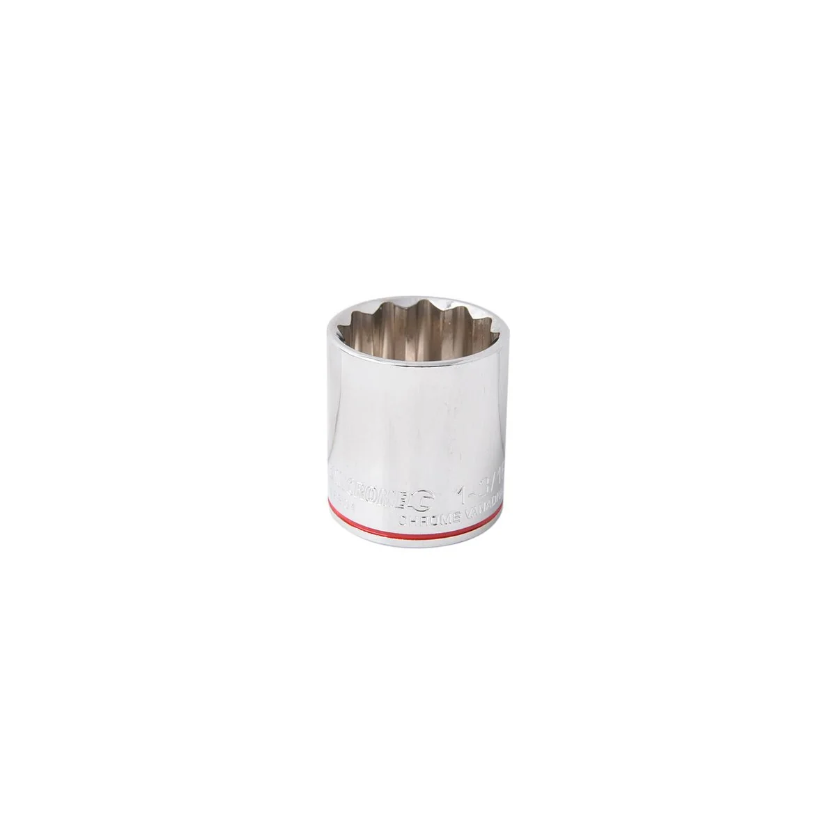 Kincrome 1 3/16" Drive Mirror Polish Socket - Chrome Vanadium Steel - Silver