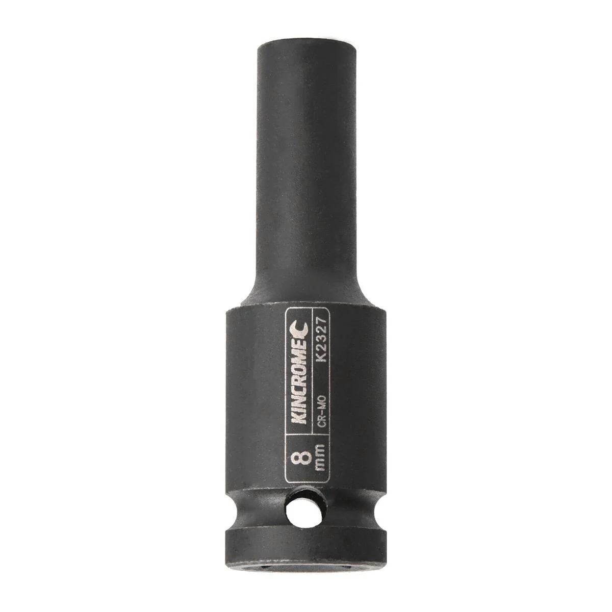 Kincrome 8mm Deep Impact Socket - 1/2 Drive - Chrome Molybdenum Steel - Black