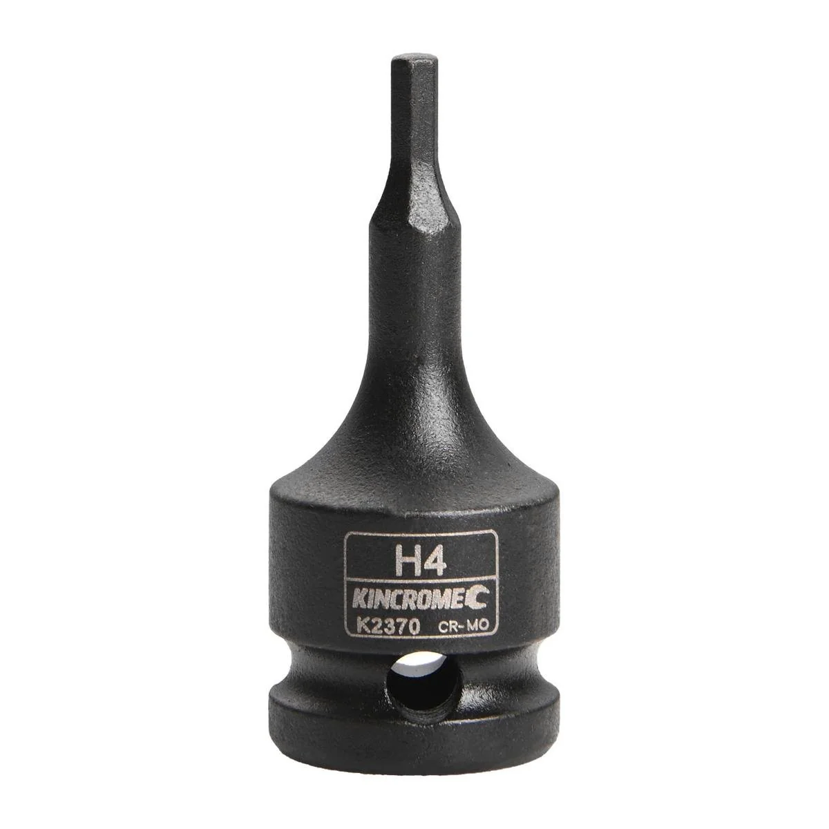 Kincrome 4 x 60mm 1/2" Drive Hex Impact Socket - Chrome Molybdenum Steel - Black