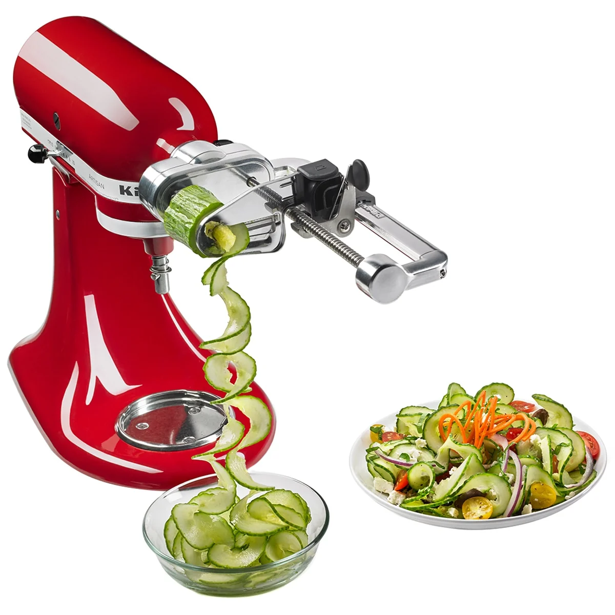 KitchenAid 7-Blade Spiraliser Plus Peel Core Slice Attachment 5KSM2APC Black - Image 20