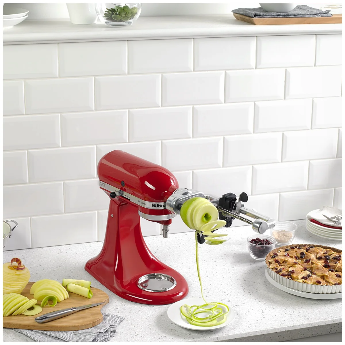 KitchenAid 7-Blade Spiraliser Plus Peel Core Slice Attachment 5KSM2APC Black - Image 32