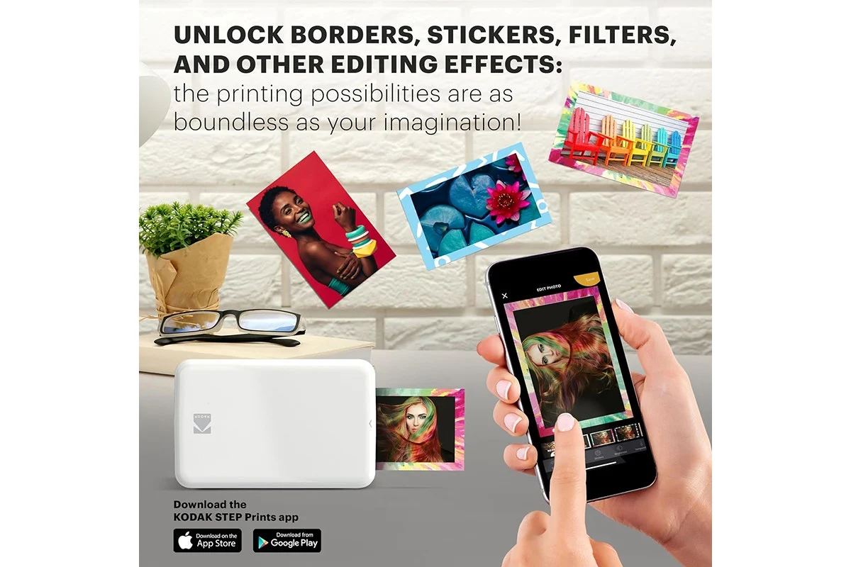 Kodak Step Instant Mobile Photo Printer White with 50 Sheets - Image 5