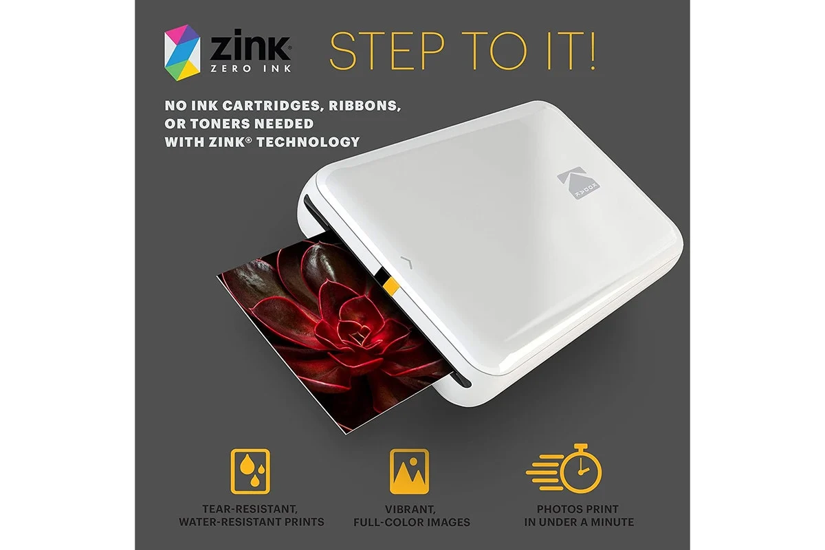 Kodak Step Instant Mobile Photo Printer White with 50 Sheets - Image 6