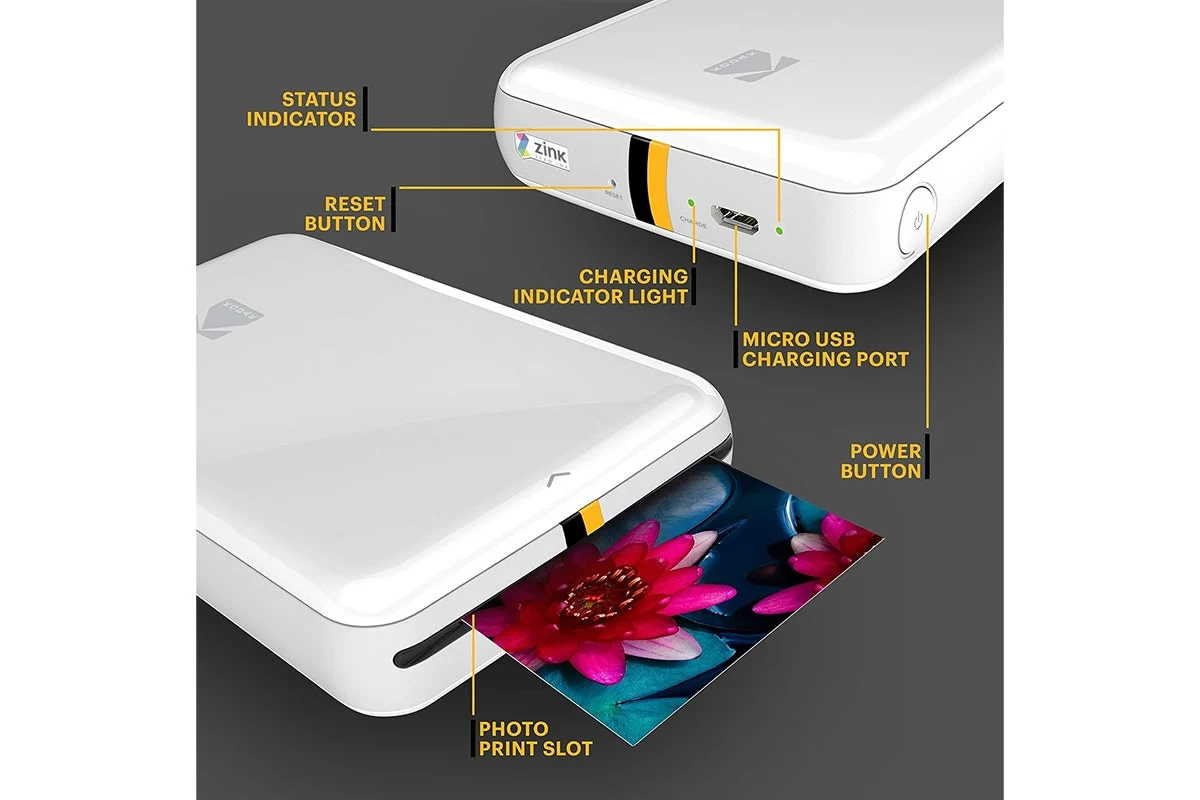 Kodak Step Instant Mobile Photo Printer White with 50 Sheets - Image 8