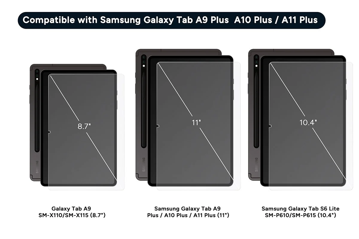 Kogan Glass Screen Protector for Samsung Galaxy Tab 11 Inch 2 Pack - Image 3