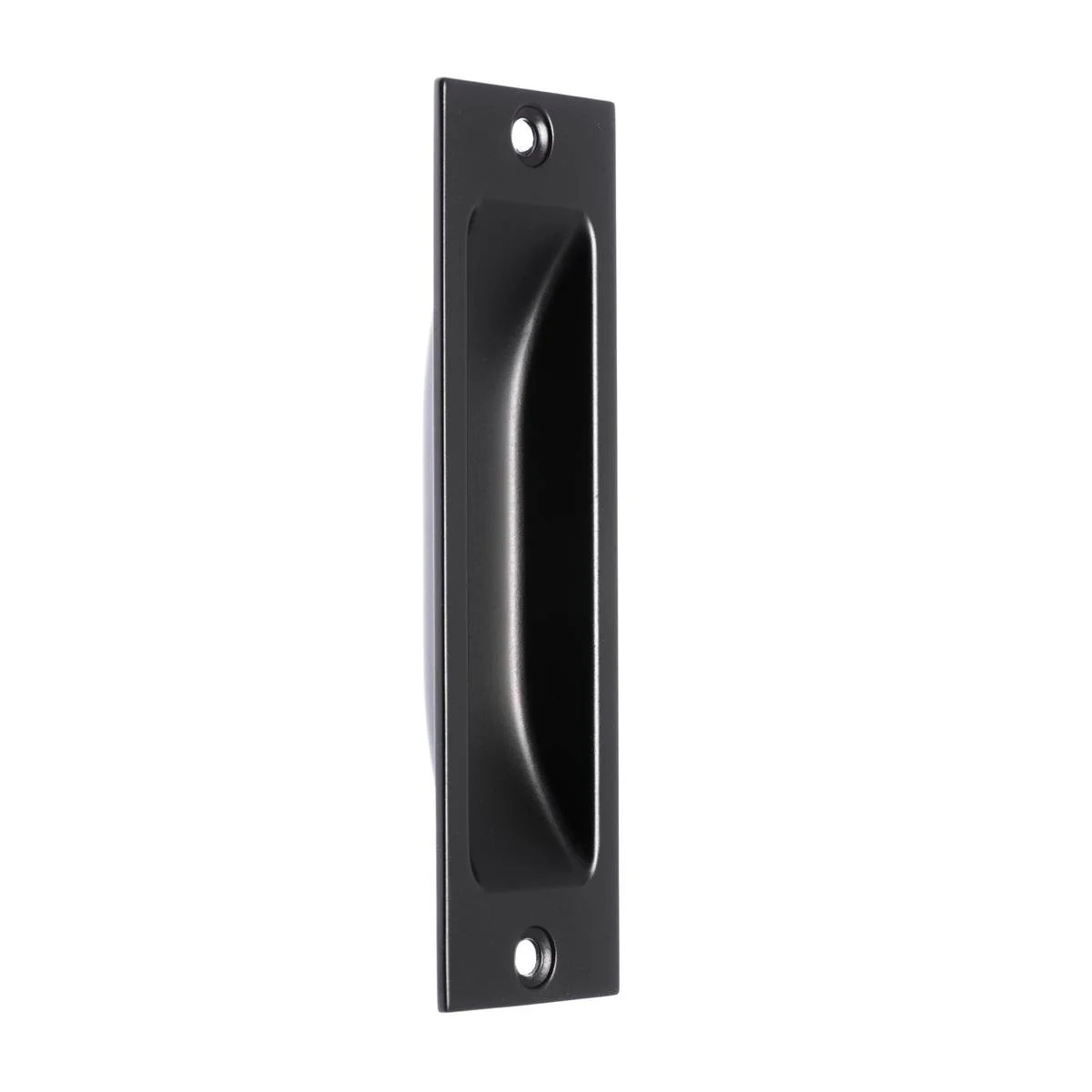 Lane 102mm Matte Black Flush Pull Handle - Zinc - Indoor Use