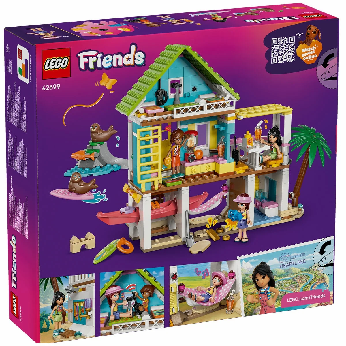 LEGO Friends Beach House With Seals 42699 400 Pieces Detailed Set - Image 8