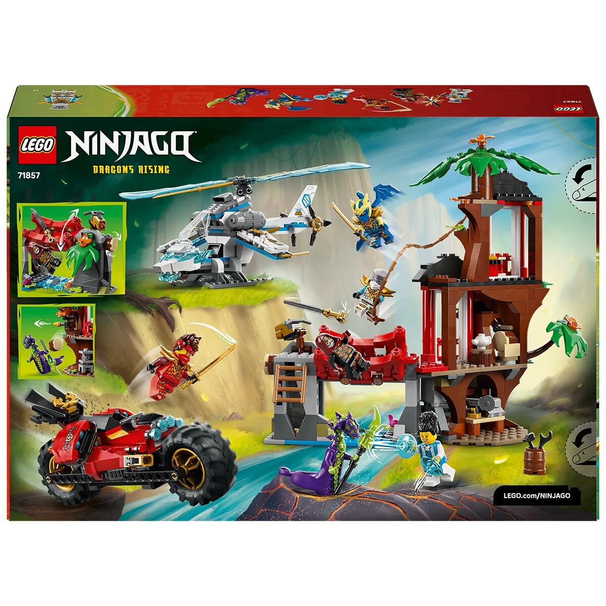 LEGO NINJAGO Ninja Vehicle Tree House Battle 71857 642-Piece Set - Image 12