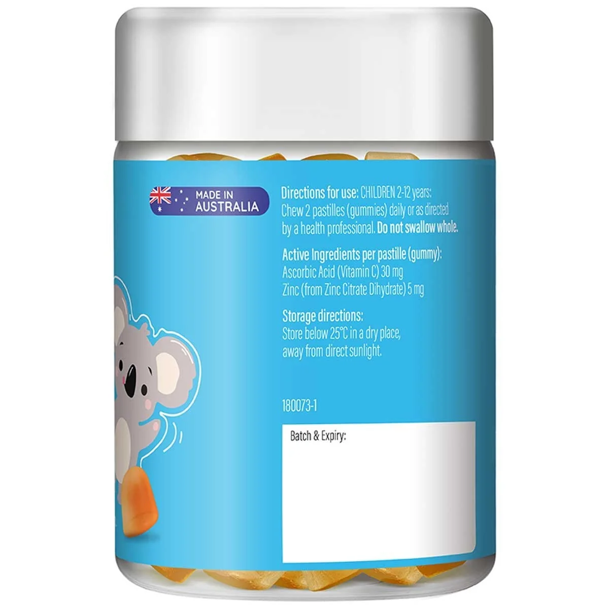 Life Botanics Kids Vitamin C and Zinc Gummies 90 Pack Immune Support - Image 3