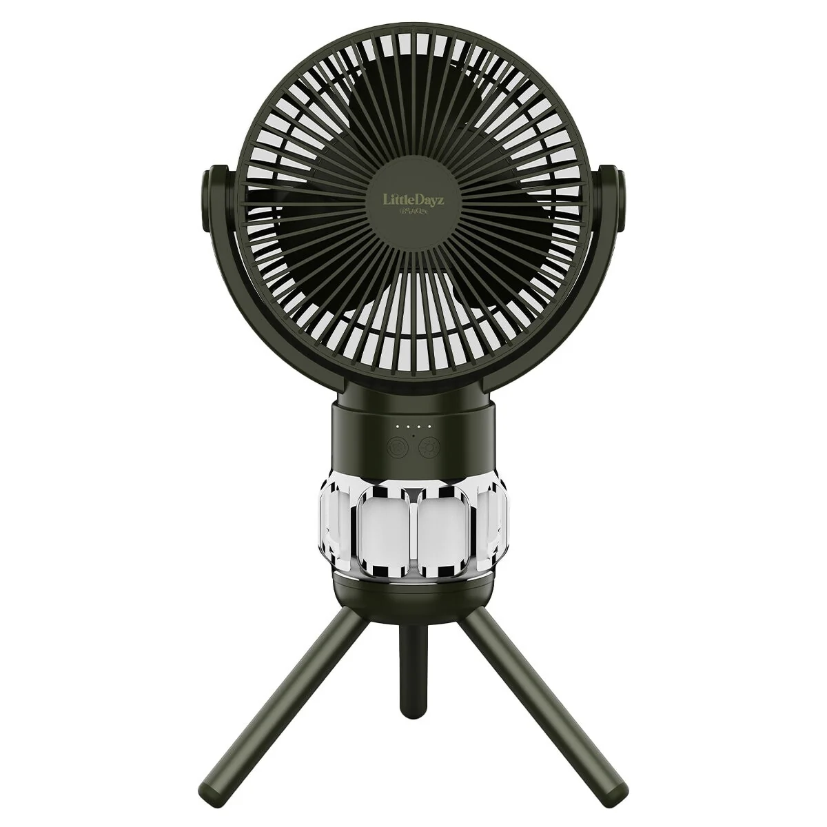 LittleDayz Camping Fan and Light Rechargeable QW-F33 Black, 4000 mAh
