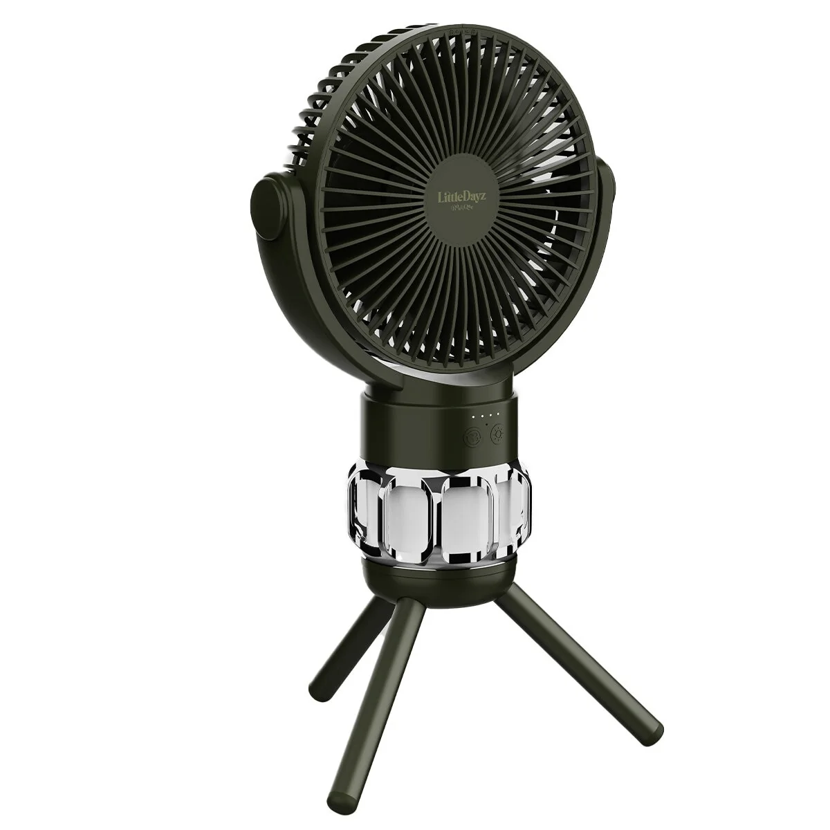 LittleDayz Camping Fan and Light Rechargeable QW-F33 Black, 4000 mAh - Image 2
