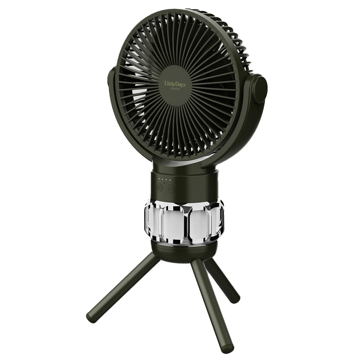 LittleDayz Camping Fan and Light Rechargeable QW-F33 Black, 4000 mAh - Image 3