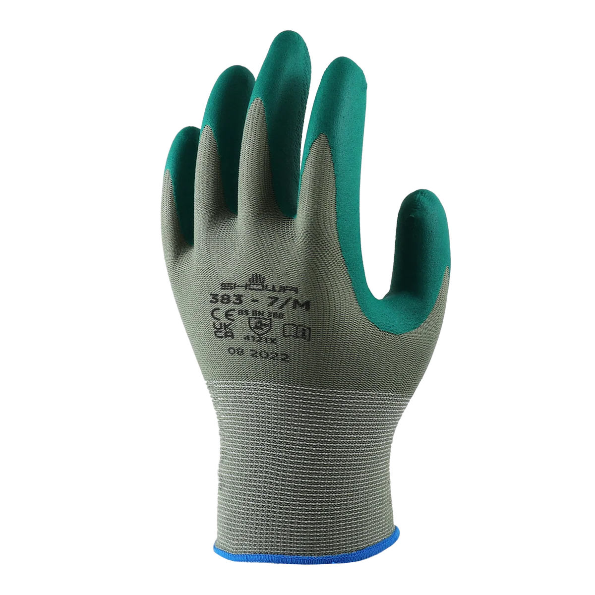 Lynn River Showa 383 Nitrile Garden Gloves Large - Green - Biodegradable - Comfortable
