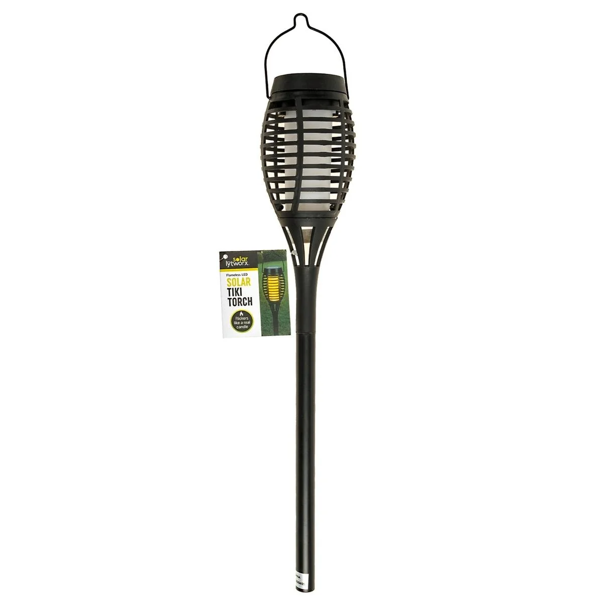 Lytworx Solar Tiki Torch - 40cm - Weather Resistant - Flickering Flame