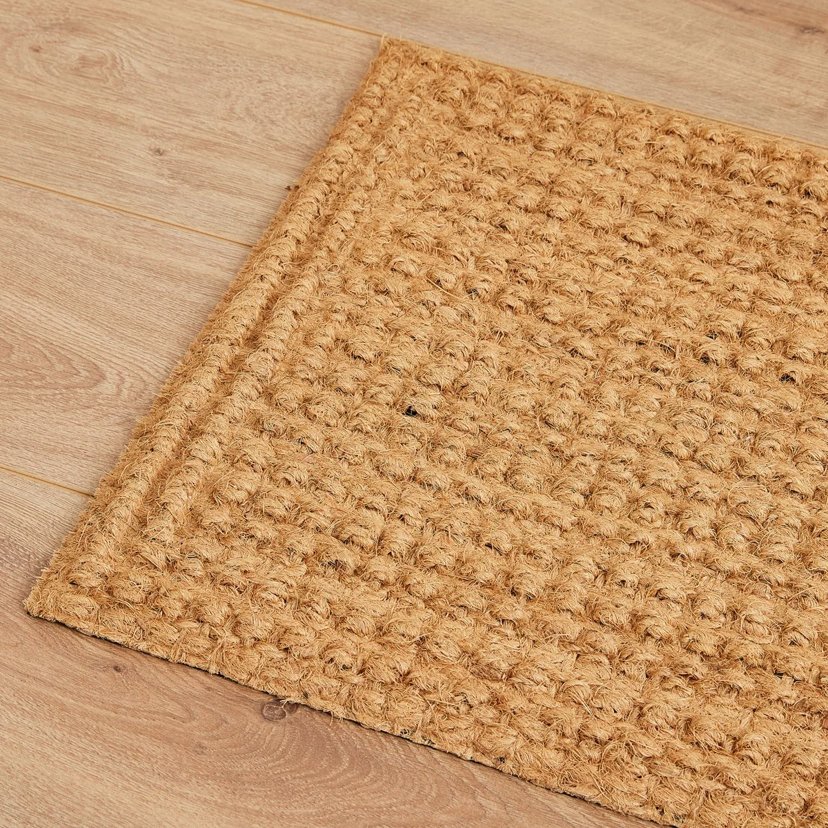 Madras Link Coir Door Mat - 45 x 75cm - Natural - Durable & Nonslip - Image 3