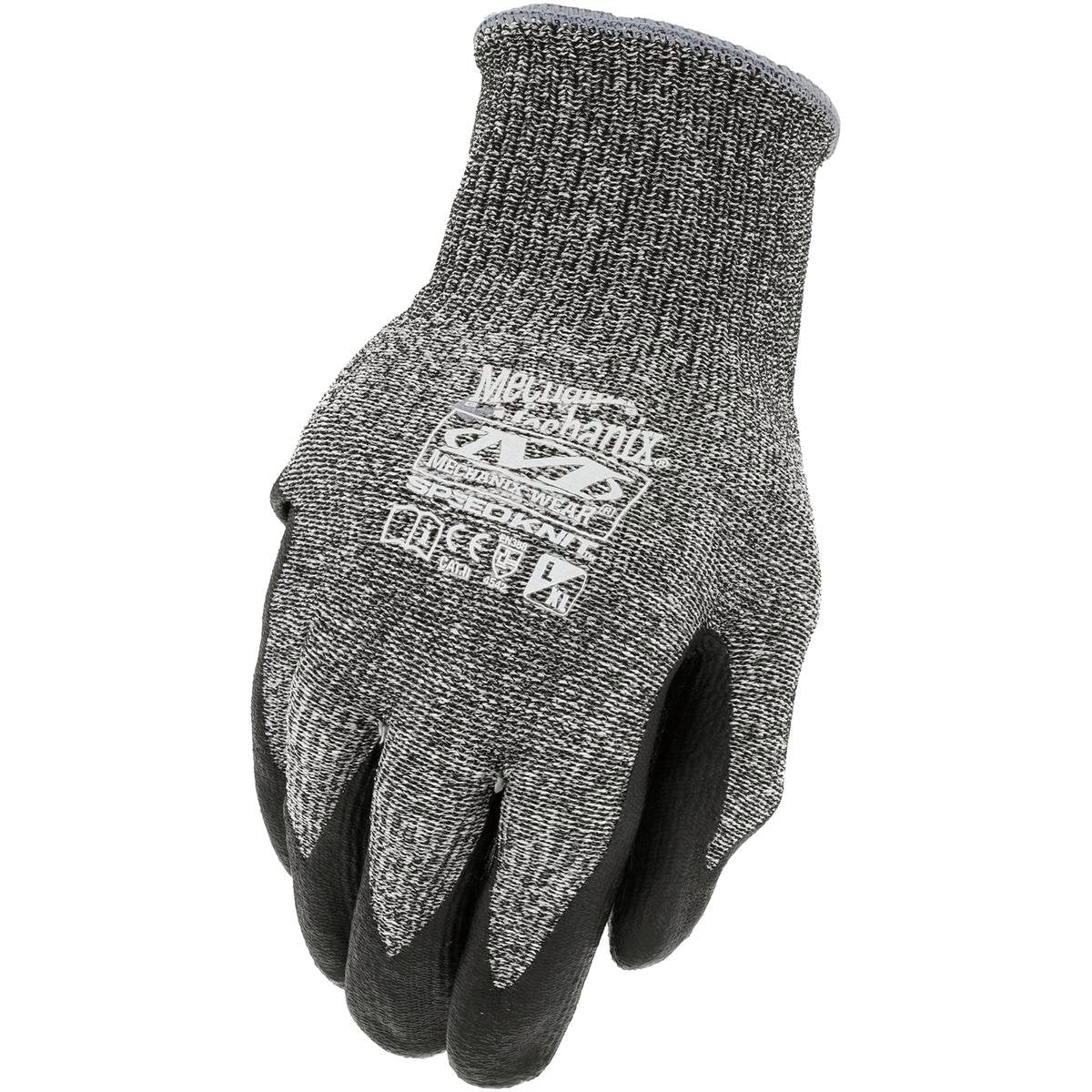 Mechanix Wear Medium Speedknit CR5 Gloves - Medium - Black & Grey - Cut Resistant, Durable Grip