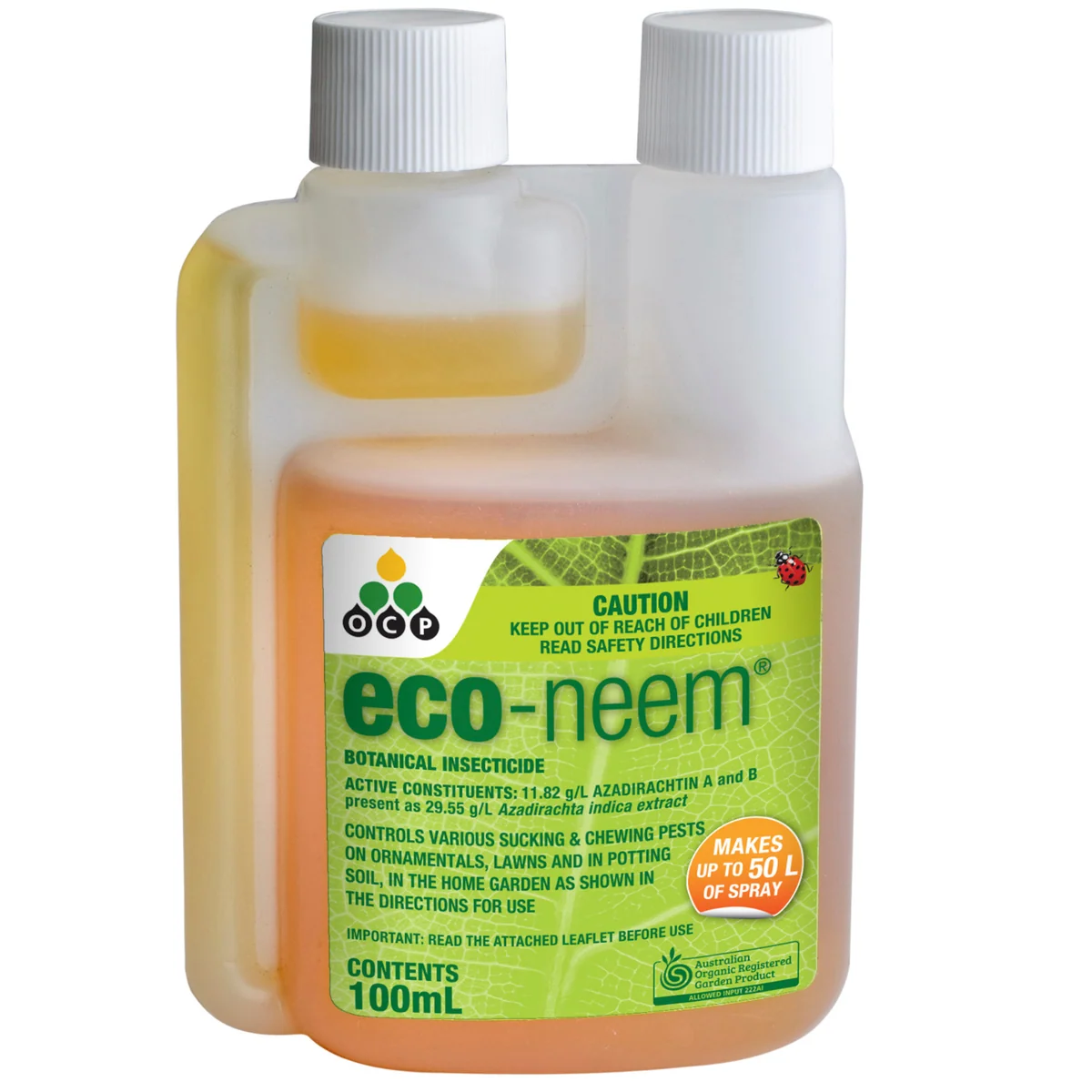 Ocp Eco Neem Concentrate - 100ml - Concentrated Insecticide - Pet Friendly