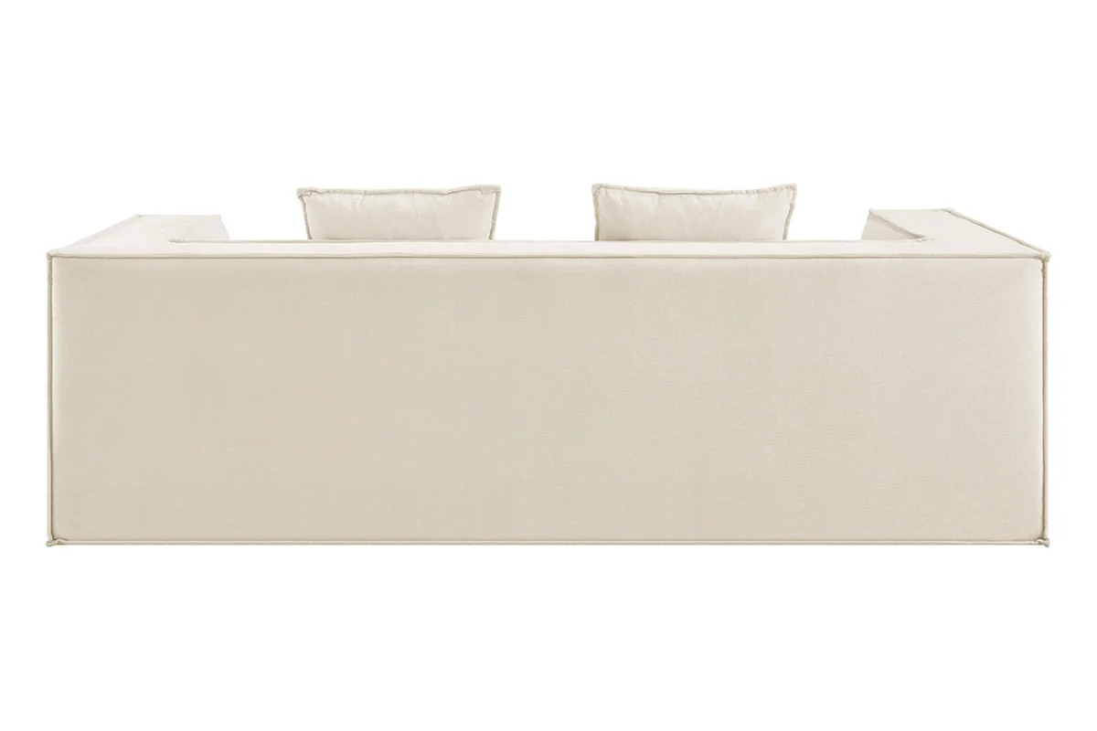 Ovela Softly 2 Seater Compressed Sofa Cream High Density Foam - Image 5