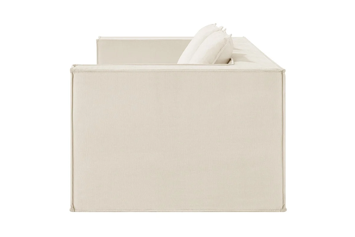 Ovela Softly 2 Seater Compressed Sofa Cream High Density Foam - Image 6