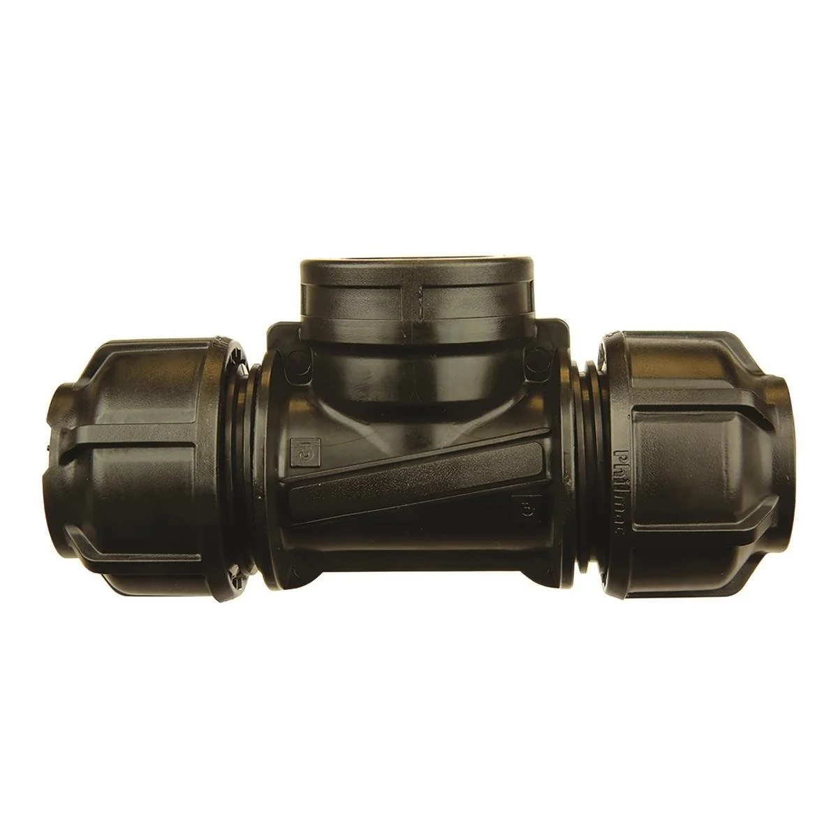 Philmac Metric Pipe Tee 16mm x 16mm Poly x Poly x BSP Durable Fitting