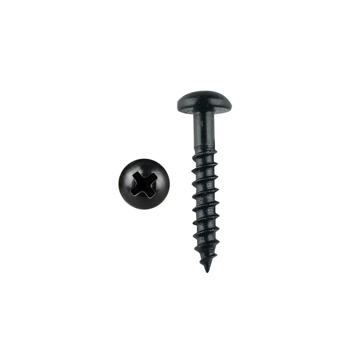 Pinnacle Black Round Head Timber Screw 3.5 x 20mm Metal 30 Pack