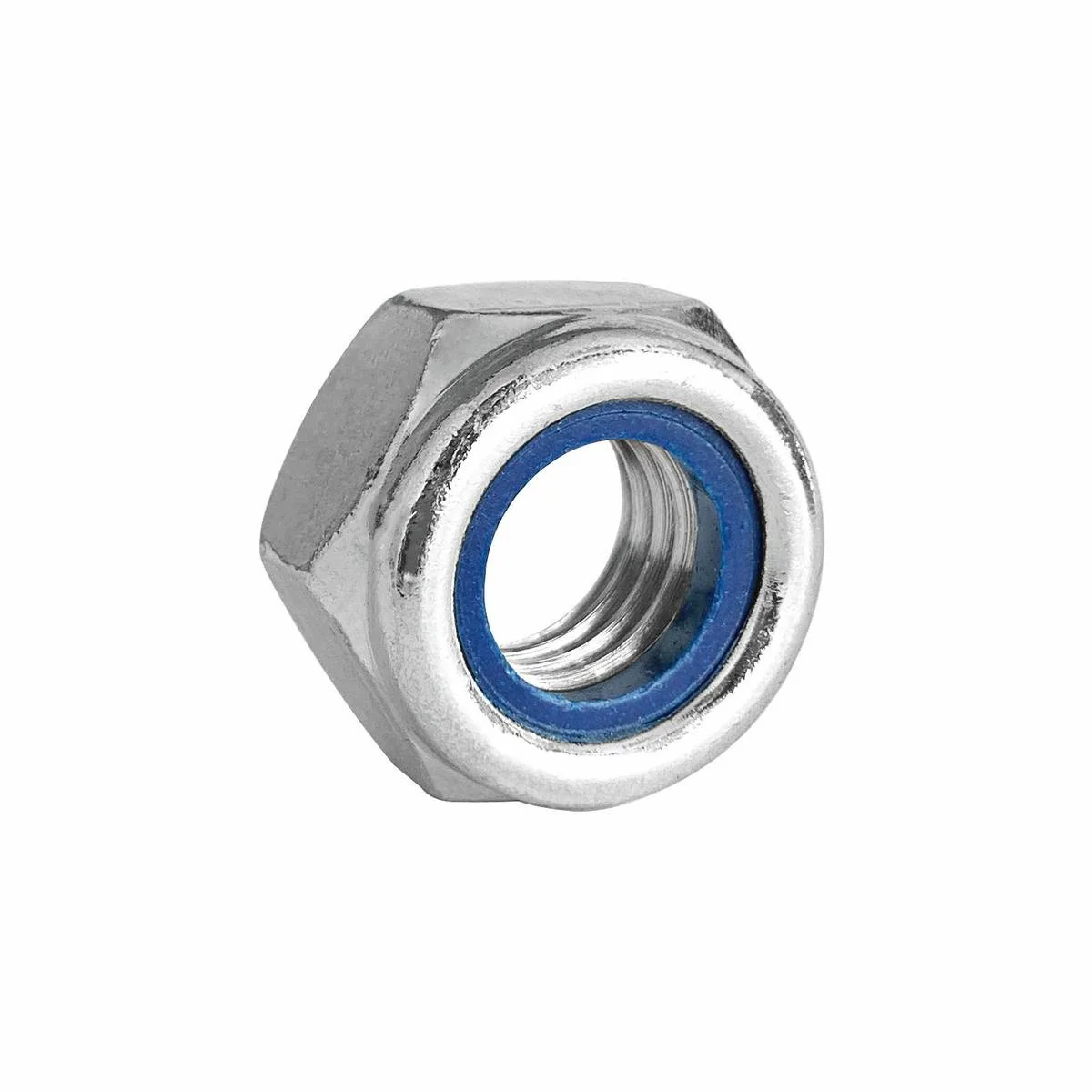 Pinnacle M12 Zinc Plated Nylon Lock Nut 4 Pack - 1.75mm Thread Pitch