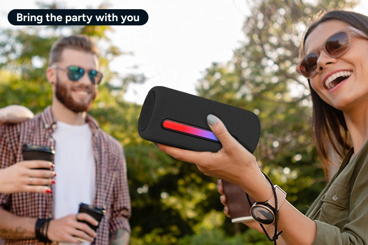 Portable RGB Bluetooth Speaker 10W with LED Lights - Image 8