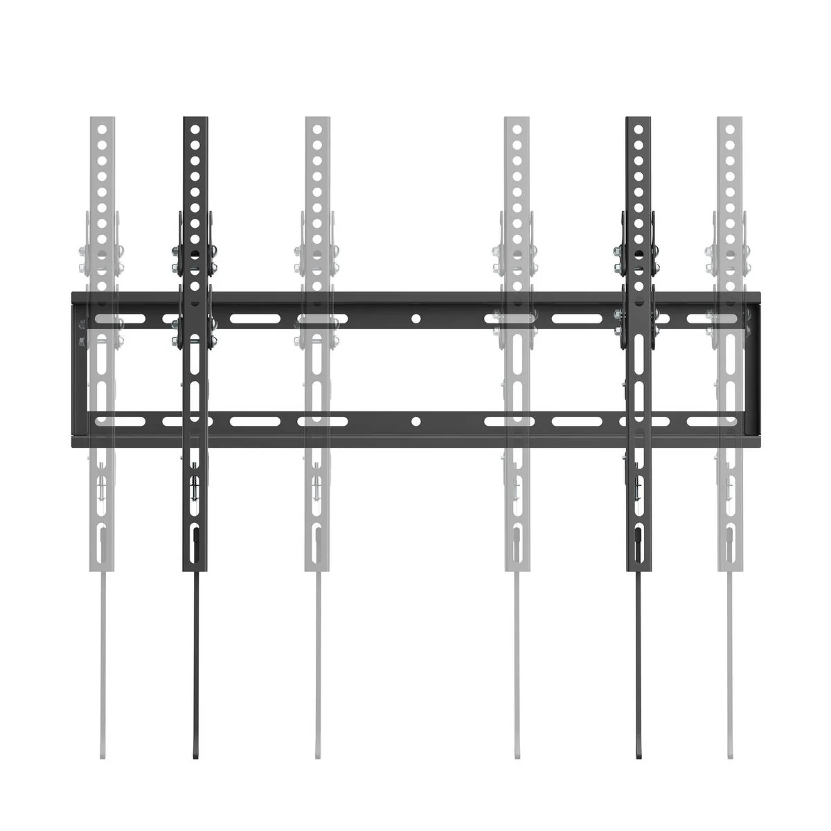 Practa 37-85 Variable Height Tilt TV Wall Mount - 34mm Slim Profile - Black - Image 5