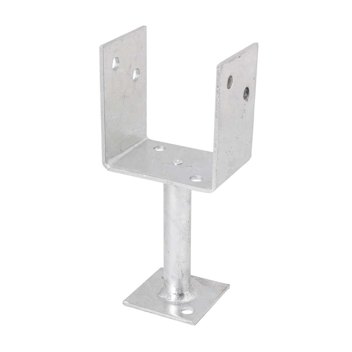 Pryda Full Stirrup Post Anchor 130 x 100mm - M10 - Galvanised Steel - Termite Protection - Image 2