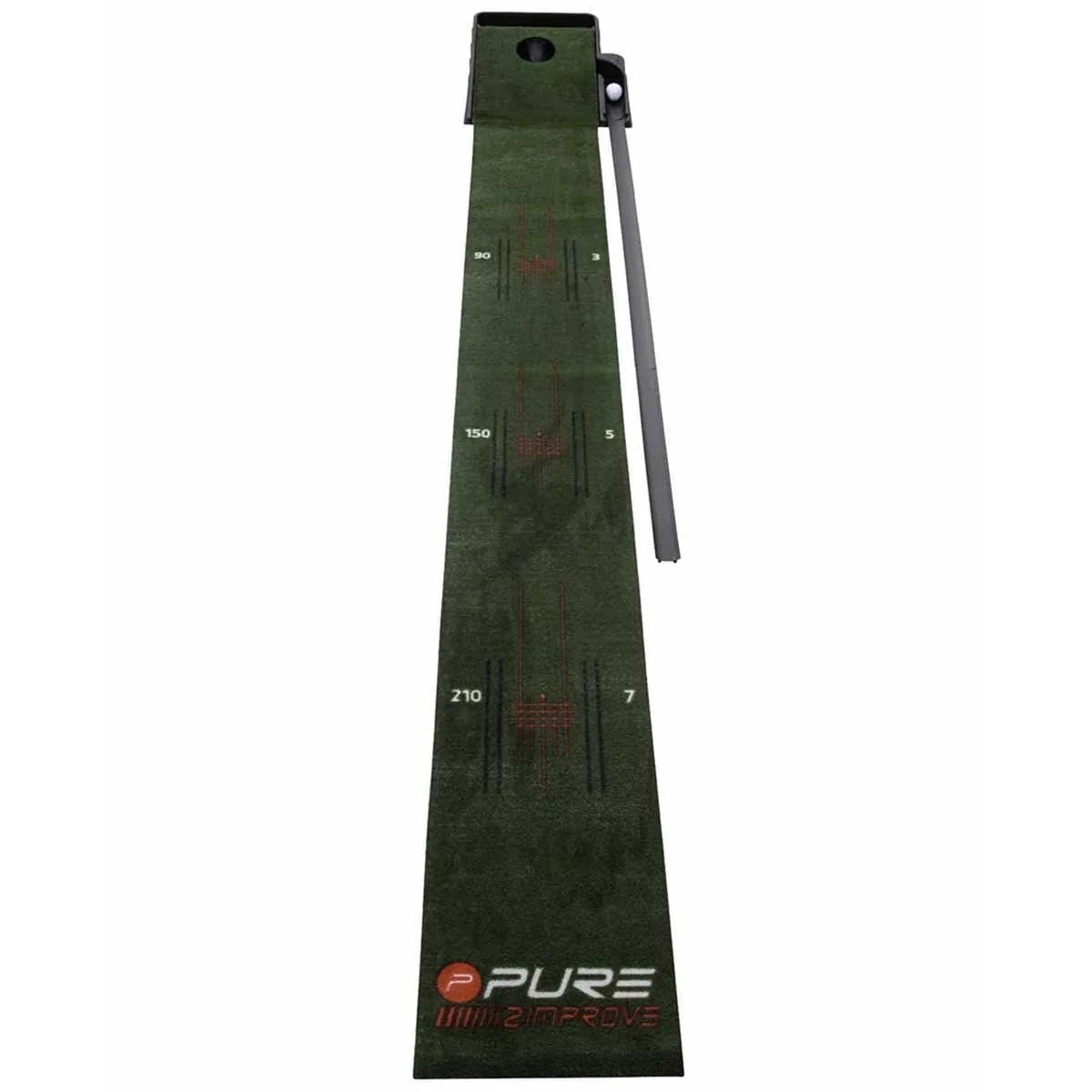 Pure2Improve Confidence Putting Mat P2I360610 Portable Green Red - Image 3