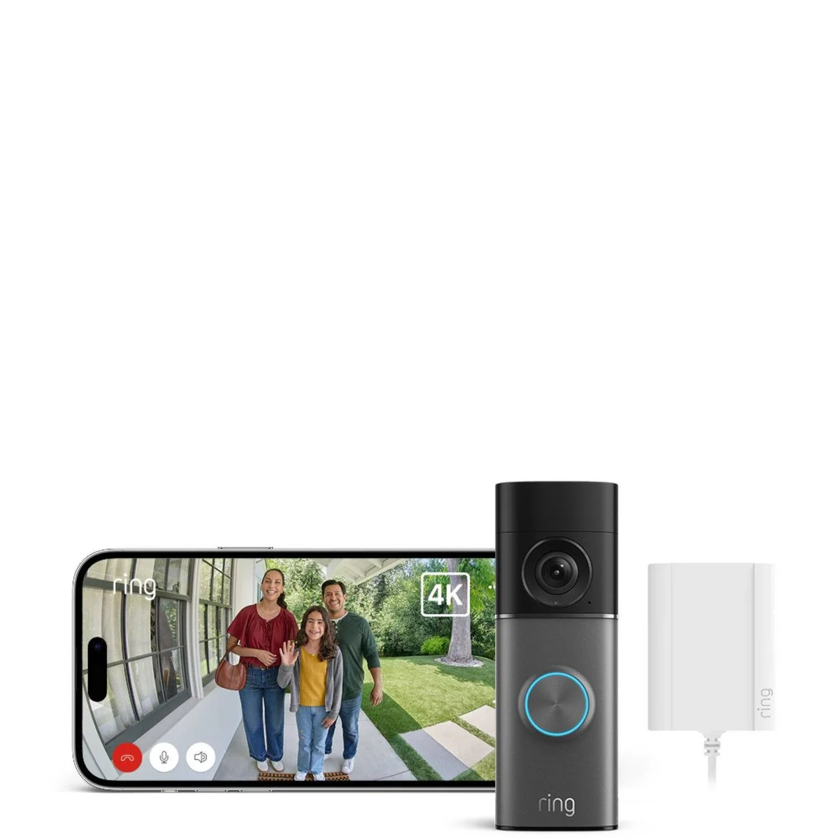 Ring Wired Video Doorbell Pro 3rd Gen 4K Plug In - 49mm x 138mm - Night Vision - Image 4