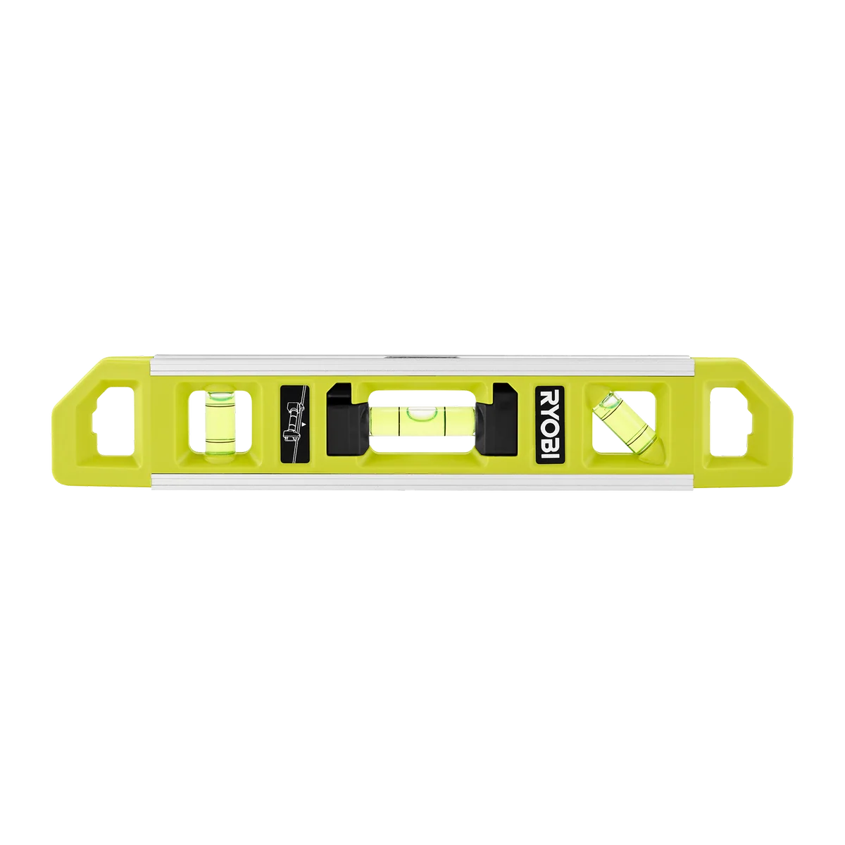 Ryobi 255mm 2 in 1 Torpedo Line Level - Magnetic Base - Durable Aluminium - Accurate Leveling
